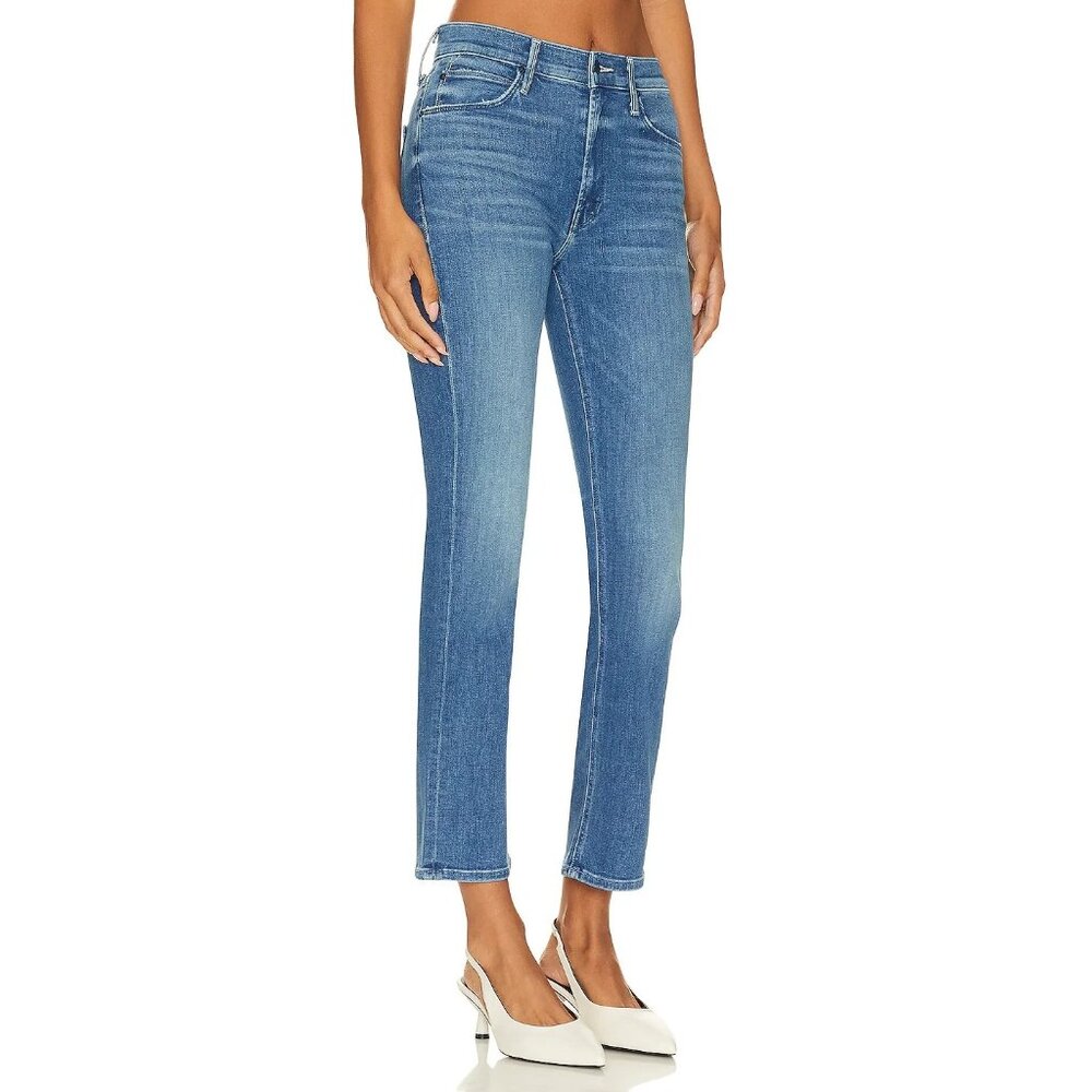 NWT Mother Mid Rise Rider Ankle in Wish On A Star Crop Stretch Jeans 26
